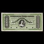 Canada, Commercial Bank of Canada, 1,000 dollars <br /> 2 janvier 1860