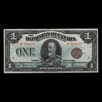 Canada, Dominion du Canada, 1 dollar <br /> 2 juillet 1923