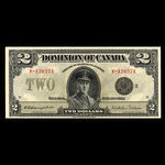 Canada, Dominion du Canada, 2 dollars <br /> 23 juin 1923