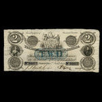 Canada, Bank of British North America, 2 dollars <br /> 1 janvier 1856