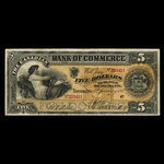 Canada, Canadian Bank of Commerce, 5 dollars <br /> 2 janvier 1892