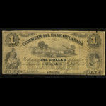 Canada, Commercial Bank of Canada, 1 dollar <br /> 2 janvier 1857