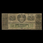 Canada, Commercial Bank of New Brunswick, 2 dollars <br /> 1 novembre 1860