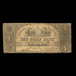 Canada, Gore Bank, 4 dollars <br /> 1 mars 1850