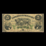 Canada, Imperial Bank of Canada, 5 dollars <br /> 1 mars 1875