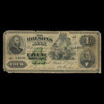 Canada, Molsons Bank, 4 dollars <br /> 1 juin 1872