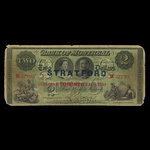 Canada, Banque de Montréal, 2 dollars <br /> 3 janvier 1859