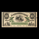 Canada, St. Stephen's Bank, 10 dollars <br /> 1 juillet 1860