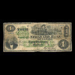 Canada, Standard Bank of Canada, 4 dollars <br /> 1 novembre 1876