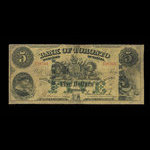 Canada, Bank of Toronto (The), 5 dollars <br /> 1 juillet 1890