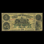 Canada, Bank of Toronto (The), 5 dollars <br /> 1 juillet 1890