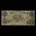 Canada, Bank of Toronto (The), 10 dollars <br /> 1 juillet 1887