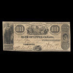 Canada, Bank of Upper Canada (York), 4 dollars <br /> 3 mai 1837