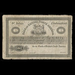 Canada, Bank of British North America, 1 livre(anglaise) <br /> 22 mars 1837