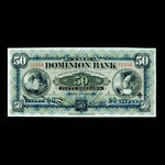 Canada, Dominion Bank, 50 dollars <br /> 2 janvier 1925