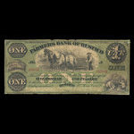 Canada, Farmers Bank of Rustico, 1 dollar <br /> 2 janvier 1872