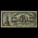 Canada, Home Bank of Canada, 10 dollars <br /> 1 mars 1904