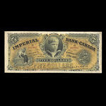 Canada, Imperial Bank of Canada, 5 dollars <br /> 1 janvier 1910
