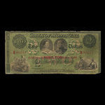 Canada, Banque de Montréal, 2 dollars <br /> 3 janvier 1859