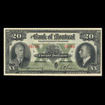 Canada, Banque de Montréal, 20 dollars <br /> 3 janvier 1938