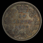 Canada, Victoria, 10 cents <br /> 1870