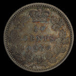 Canada, Victoria, 10 cents <br /> 1870