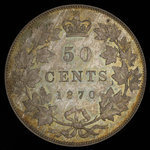 Canada, Victoria, 50 cents <br /> 1870