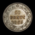 Canada, Victoria, 20 cents <br /> 1865