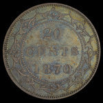 Canada, Victoria, 20 cents <br /> 1870