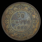 Canada, Victoria, 50 cents <br /> 1870