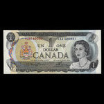 Canada, Banque du Canada, 1 dollar <br /> 1973