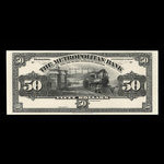 Canada, Metropolitan Bank (The), 50 dollars <br /> 5 novembre 1909