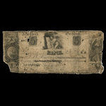 Canada, Farmer's Bank, 5 dollars <br /> 3 août 1843