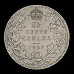 Canada, Georges V, 25 cents <br /> 1927