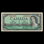 Canada, Banque du Canada, 1 dollar <br /> 1954