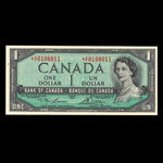 Canada, Banque du Canada, 1 dollar <br /> 1954