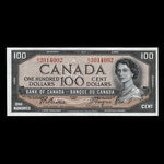 Canada, Banque du Canada, 100 dollars <br /> 1954