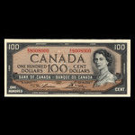 Canada, Banque du Canada, 100 dollars <br /> 1954