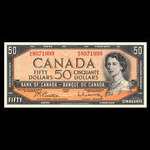 Canada, Banque du Canada, 50 dollars <br /> 1954