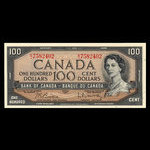 Canada, Banque du Canada, 100 dollars <br /> 1954