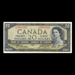 Canada, Banque du Canada, 20 dollars <br /> 1954