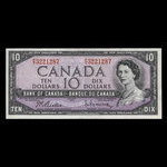 Canada, Banque du Canada, 10 dollars <br /> 1954