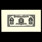 Canada, Dominion du Canada, 2 dollars <br /> 2 janvier 1914