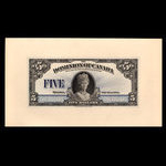 Canada, Dominion du Canada, 5 dollars <br /> 26 mai 1924