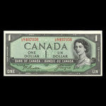 Canada, Banque du Canada, 1 dollar <br /> 1954