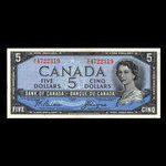 Canada, Banque du Canada, 5 dollars <br /> 1954