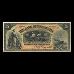 Canada, Banque Nouvelle-Écosse, 5 dollars <br /> 1 juin 1898