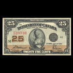 Canada, Dominion du Canada, 25 cents <br /> 2 juillet 1923