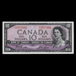 Canada, Banque du Canada, 10 dollars <br /> 1954