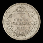 Canada, Georges V, 5 cents : 1916